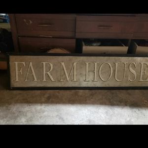 Farmhouse metal sign
